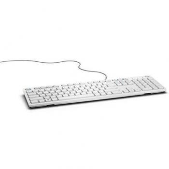 Tastiera USB QWERTY DELL KB216 Inglese Bianca