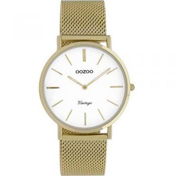 Reloj OOZOO Vintage Goudkleurig/Wit C9910 (36 mm)