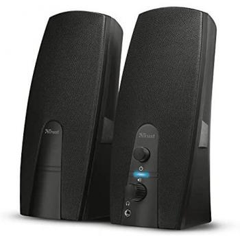 Trust Almo Set di Altoparlanti 2.0 USB Stereo, 10 W, Jack AUX 3.5 mm, Connettore per Cuffie, Casse per PC Fisso, Altoparlante per Computer, Portatile