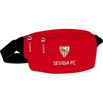 Sevilla Fútbol Club | Riñonera Sevilla Fútbol Club Negro Rojo Deportivo 23 x 12 x 9 cm