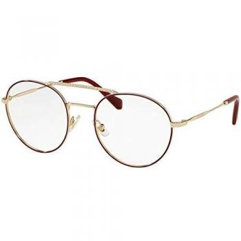 Miu Miu 0MU 51RV Gafas BURGUNDY GOLD 52 Mujer