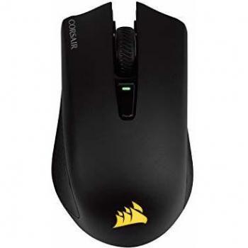 Corsair Harpoon Wireless RGB Mouse Ottico da Gioco, Ricaricabile, con Tecnologia Slipstream, Sensore Ottico 10000 Dpi, Retroilluminazione a LED Rgb, Nero