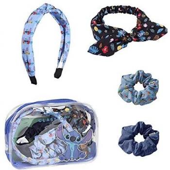CERDÁ | Set de Belleza ACCESORIOS 4 PIEZAS STITCH MULTICOLOR