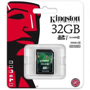 Kingston SD10V 32GB Scheda di Memoria Nero