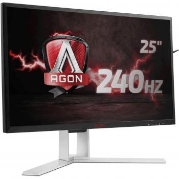 AOC AGON AG251FZ Monitor Gaming da 24,5, FHD, 1920 x 1080, 240 Hz, 1 msec, Speaker, D-Sub, 2 X HDMI, DP, 4 Porte USB, Nero