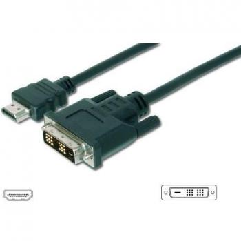 Digitus LP8742 Cavo HDMI, 19 poli, Tipo A Maschio DVI-D, 18+1 Poli Maschio, 5 m, 5.0 m, Full HD