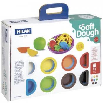 Maletín 8 botes 59 g pasta blanda Soft Dough con herramientas 'Hora de cocinar'