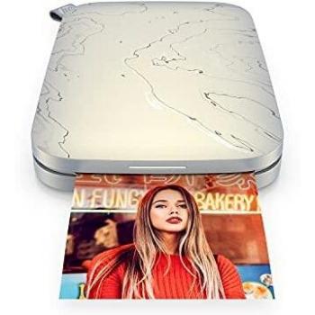 HP Sprocket Instant Photo Printer 5.8x8.7 cm (White) Print photos on ZINK sticky paper from your iOS and Android devices