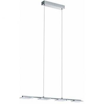 Lámpara Colgante LED Eglo Cartama Cromo Luz Cálida 18W 78cm