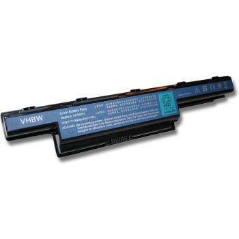 Batteria Li‑ion Nera Acer Aspire 5250/5253/5551 6600 mAh