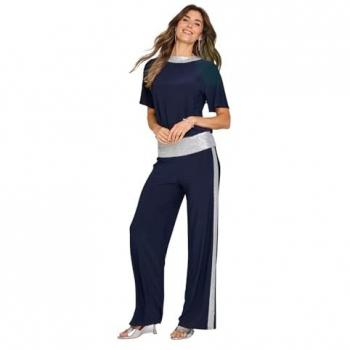 Sequin Glow 2‑Piece Jersey Luxe Set