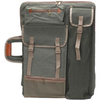 Mochila portafolio artística con cremallera