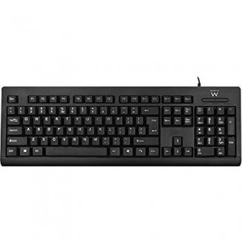 Ewent EW3190 Tastiera Universale USB QWERTY US International Nero