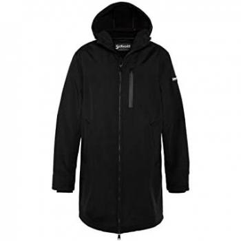 Cazadora larga con cremallera y capucha Schott