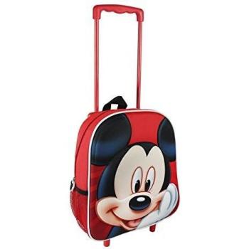 Mochila Trolly 3D Mickey Mouse 31 cm – Relieve Rojo