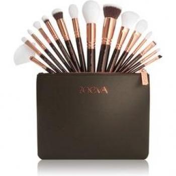 Conjunto de Pinceles Artísticos ZOEVA Edición Rosé Dorado con Neceser