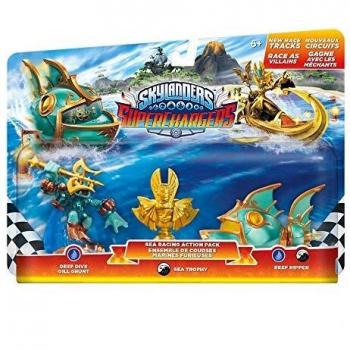 SKYLANDERS PACK DE CARRERAS MARINAS GILL GRUNT PROFUNDO Y TROFEO Y REEF RIPPER