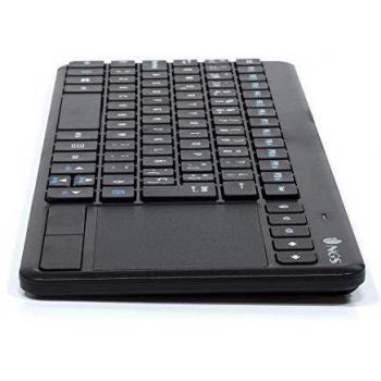 NGS TV WARRIOR Tastiera Senza Fili 2.4GHz con Touchpad e Tasti Multimediali per SmartTV, Laptop o Consola Gioco (QWERTY Italiano)