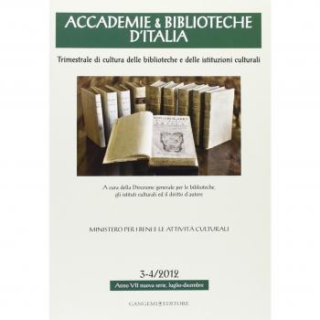 Accademie & biblioteche d'Italia (2012) vol. 3-4