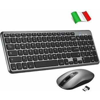 TOPELEK Tastiera e Mouse Wireless PC