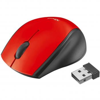 Trust Oni Micro Mouse Wireless Rosso