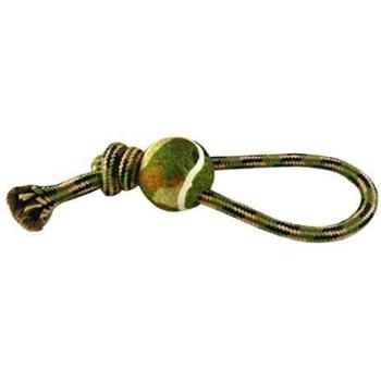Cuerda Nudo Camuflaje con Pelota Tenis para Perros