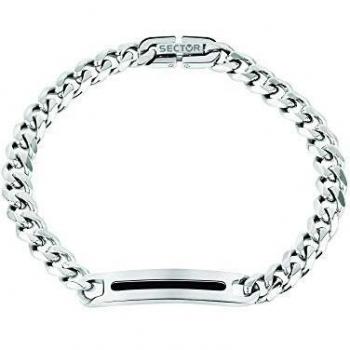 Pulsera Sector No Limits para hombre, Colección BASIC, 22 cm, acero y esmalte