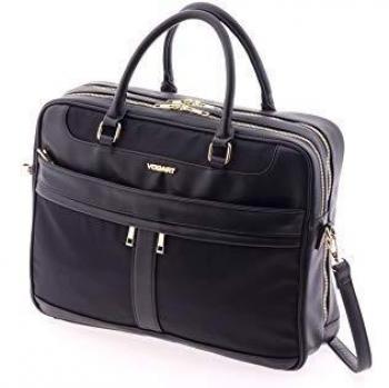 Élite Maletín portadocumentos para Mujer, 15, Negro