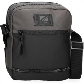 Pepe Jeans. Bandolera grande Stratford gris