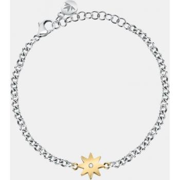Pulsera Maia Acero Bicolor con Cristales