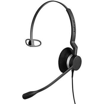 Jabra Biz 2300 USB-C MS Mono On-Ear Headset with Cable and Noise Cancellation Certified Skype for Business, Control Unit, For Desk Phones and Softphone
