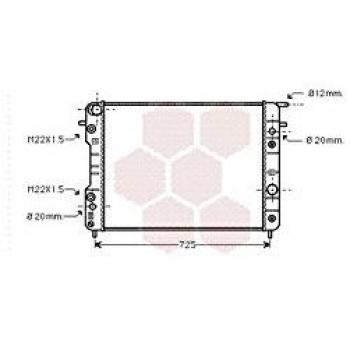 Radiador de Arrefecimento do Motor VAN WEZEL 37002193