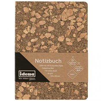 Idena Notizbuch 20 x 14 cm, liniert, 192 Seiten