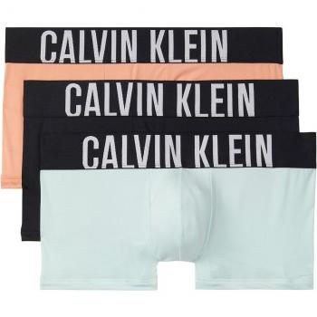 Calvin Klein Pack de 3 bóxers ajustados tiro bajo – Azul Claro/Negro/Naranja