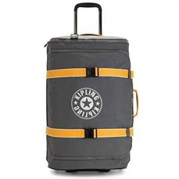 Kipling Distance M Maleta de Mano, 66 cm, 75 litros, Gris (Carbon Oscuro Y)