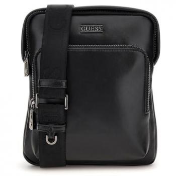 Bolso de hombro Guess Boston Crossbody Plano negro