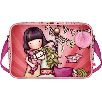 Cartera Escolar Gorjuss Carousel Salmón (35 x 26.5 x 10.5 cm)