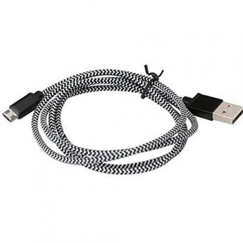 PLATINET Cavo Micro Usb A Usb Pucfb1b 1 M Nero Stoffa