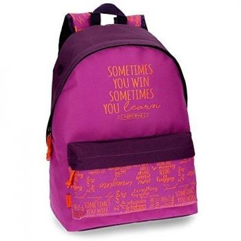 MOCHILA ADAP.42CM.SMILE VIOLETA