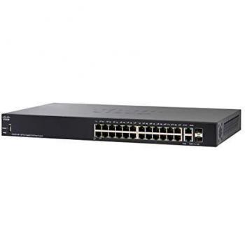 Cisco Smart Switch SG250-26P con 26 Porte Gigabit Ethernet (RJ45 e SFP) con PoE fino a 195W e Protezione Limitata a Vita