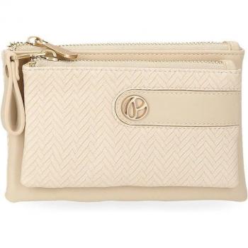 Pepe Jeans Monedero Sprig dos compartimentos beige