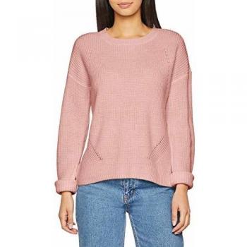 PIECES Pcmarie LS O-Neck Knit Noos suéter, Rosa (Peachskin), 36