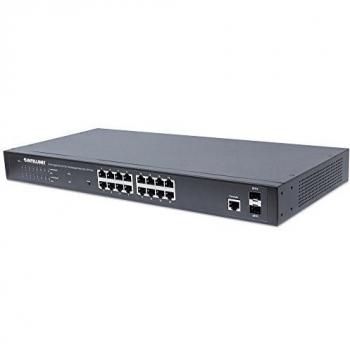 Intellinet Switch Gigabit Ethernet 16 Ports PoE+ Web-Managed con 2 Ports SFP