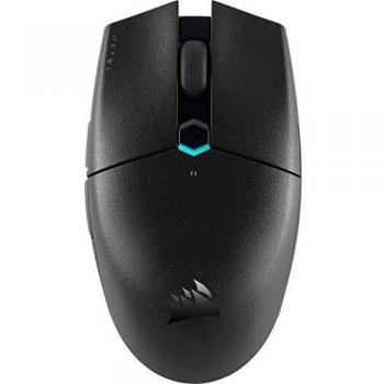 Corsair KATAR PRO WIRELESS Mouse Gaming, Sensore Ottico 10.000 DPI, Forma Simmetrica, Latenza Wireless Inferiore a 1 ms, Batteria con Autonomia fino a 135 Ore, Sei Pulsanti Programmabili, Nero