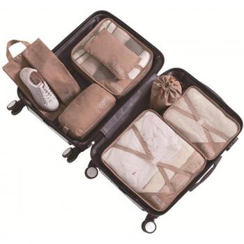 Conjunto de 7 Bolsas de Viaje Organizadoras Multifuncionales