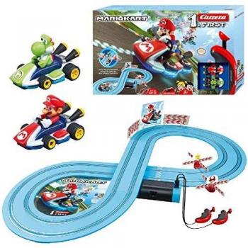 Carrera-1. Circuito Mario Kart de Coches de Miniatura Nintendo