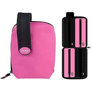 MILAN, Estuche Fluo Pink Handly Multipencilcase 31 Piezas