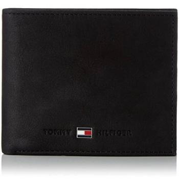 Tommy Hilfiger Johnson Mini CC Wallet, Cartera Hombre/Mujer, Black, OS