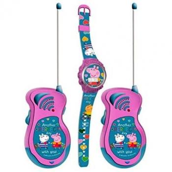 Walkie talkies y reloj Peppa Pig