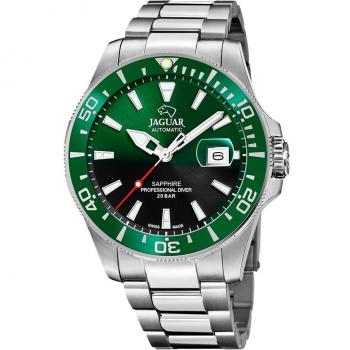 Reloj Suizo Jaguar Pro Diver Automático Verde y Negro J886/6